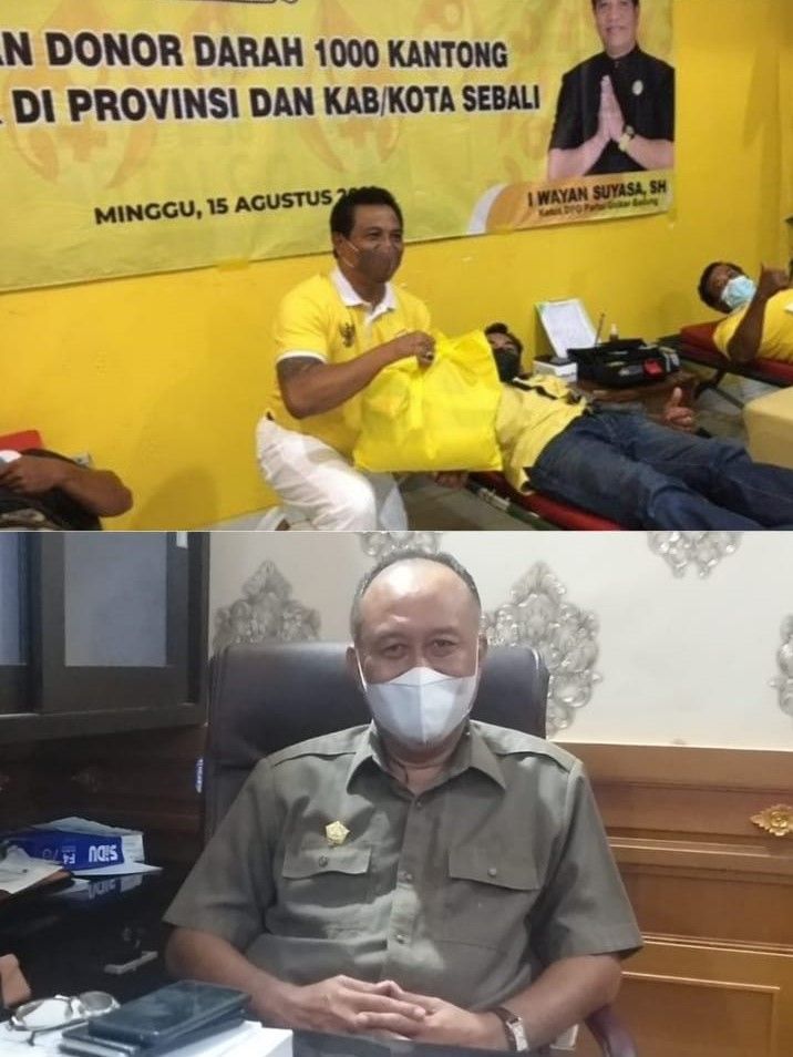 podiumnews.com-144 Peserta Ikuti Donor Darah di DPD Golkar Badung